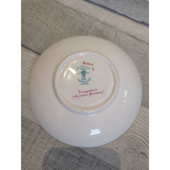 Vintage Staffordshire England Avon Scenes Tea Cup Saucer Side Plate Gold Trim - Picture 7 of 12